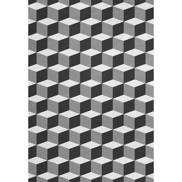 Layered Illusion Monochrome vloerkleed