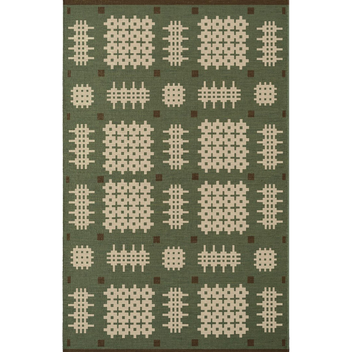 Layered Morrisstudio Ryg vloerkleed Bardsey Green