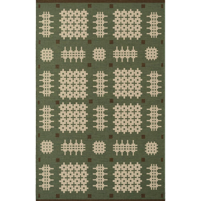 Layered Morrisstudio Ryg vloerkleed Bardsey Green
