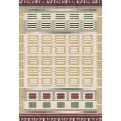 Layered Röllakan Hilma Primrose wool vloerkleed