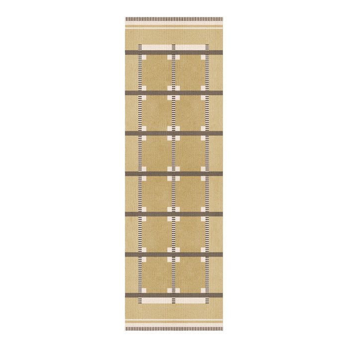 Layered Röllakan Ruth Harvest Yellow wool runner 