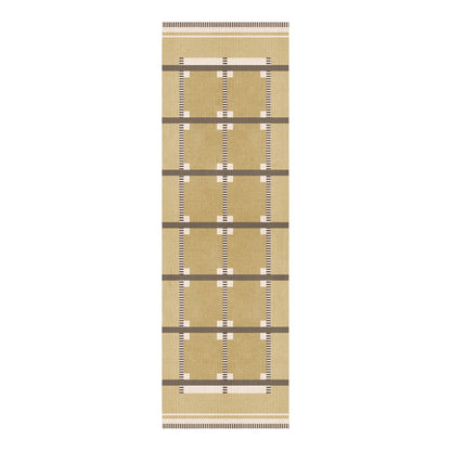 Layered Röllakan Ruth Harvest Yellow wool runner 