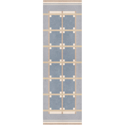 Layered Röllakan Ruth Summer Sky wool runner