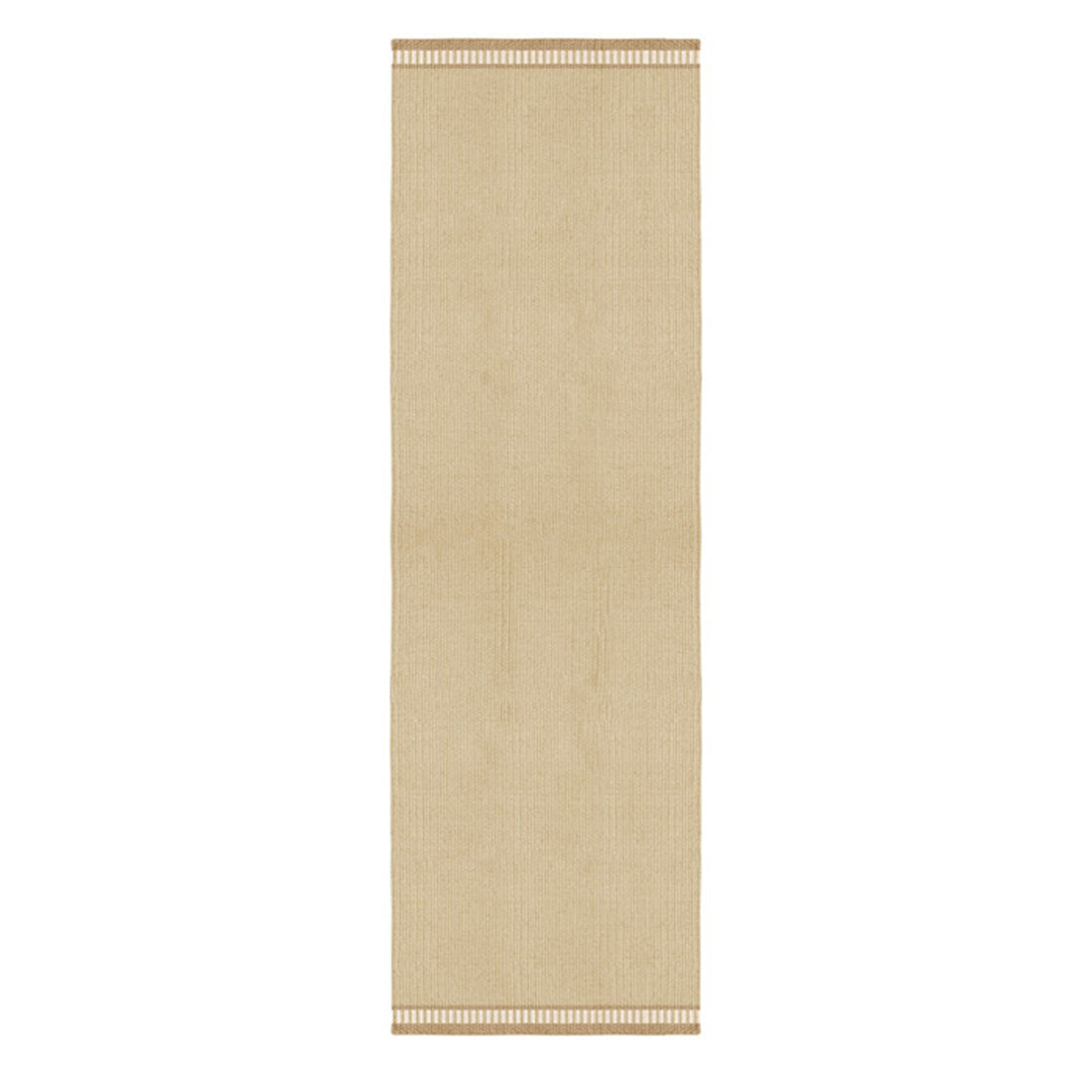 Layered Röllakan Marigold solid wool vloerkleed runner