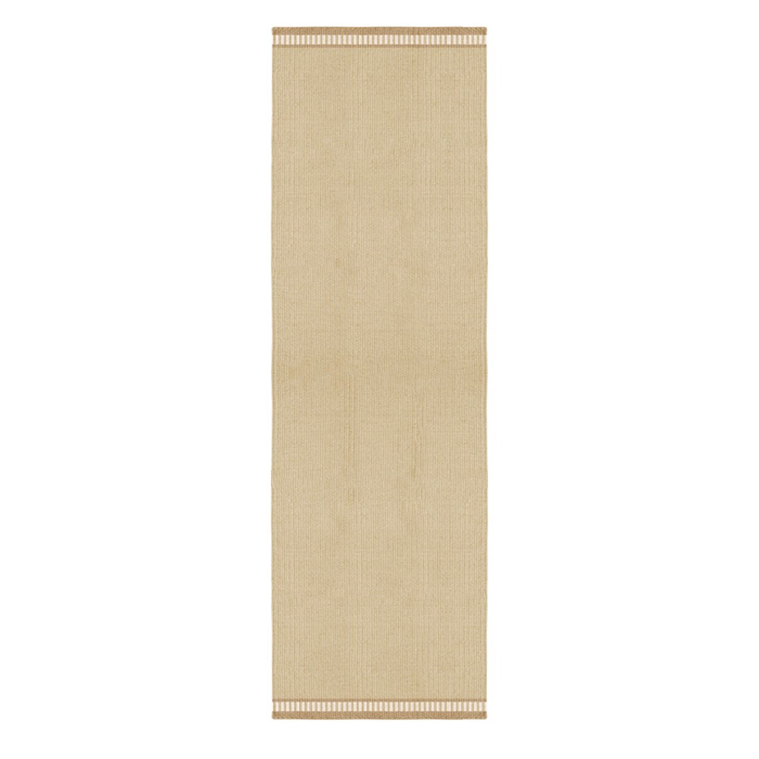 Layered Röllakan Marigold solid wool vloerkleed runner