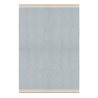 Layered Röllakan Sky Blue solid wool vloerkleed