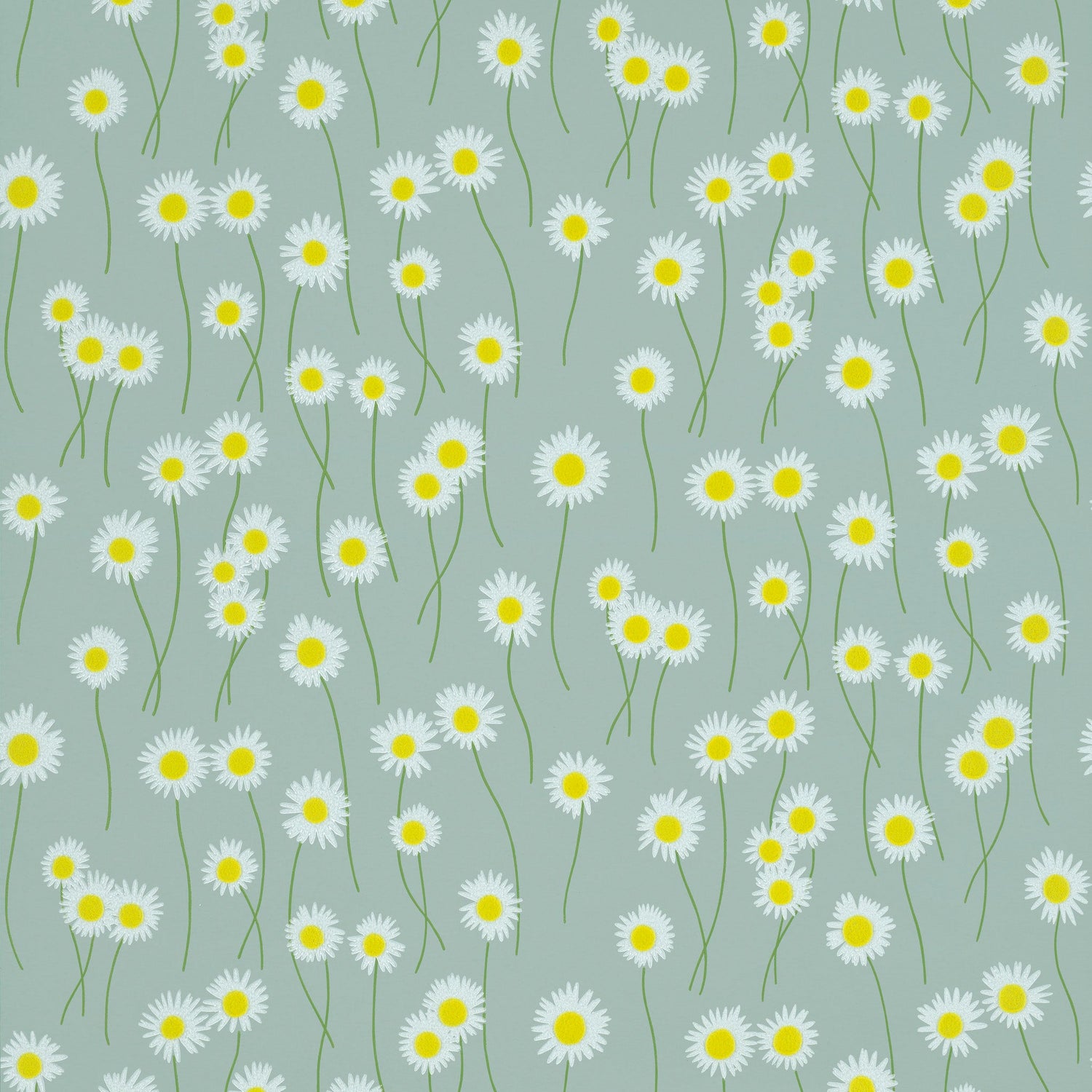 Little Greene behang Moon Daisies Celestial Blue