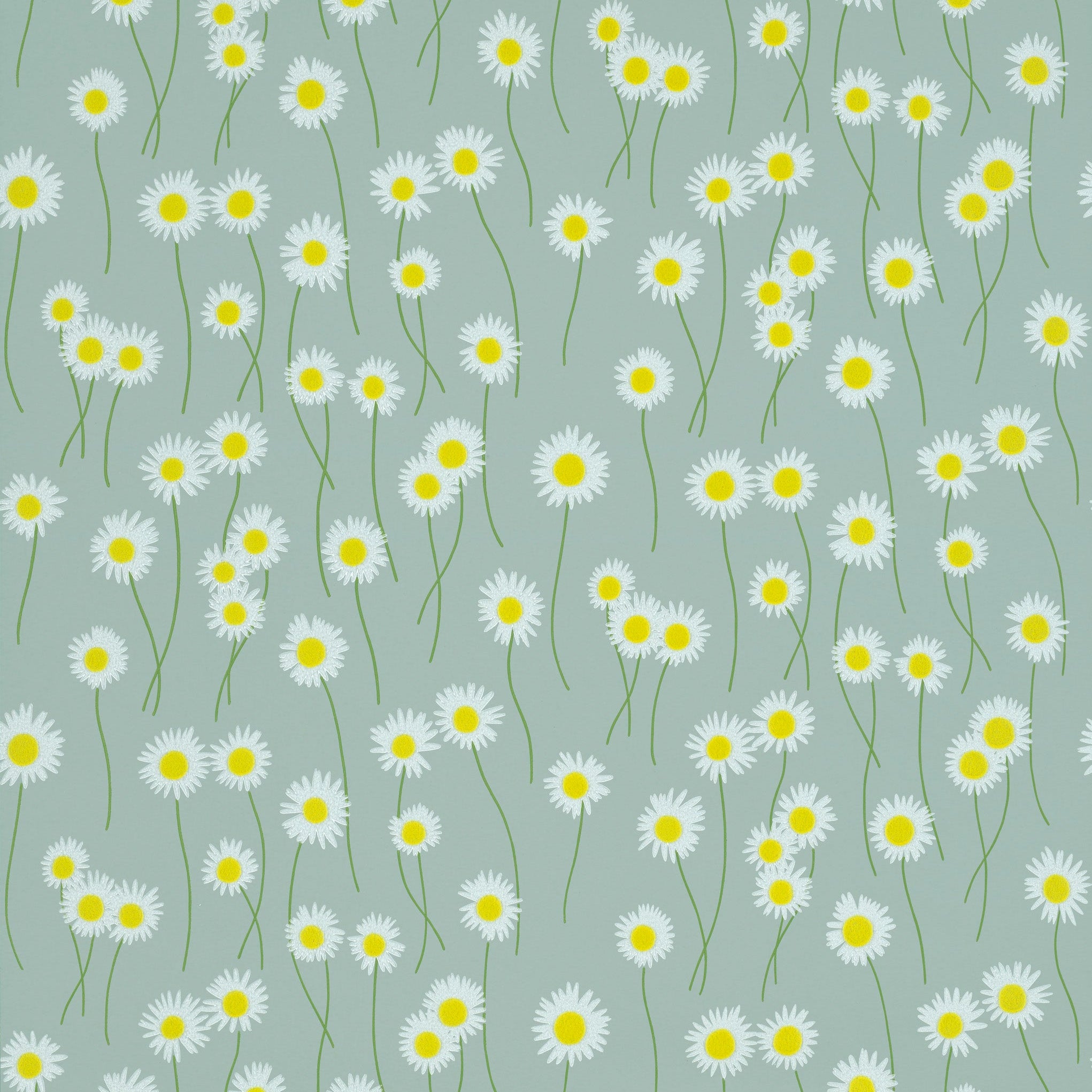 Little Greene behang Moon Daisies Celestial Blue