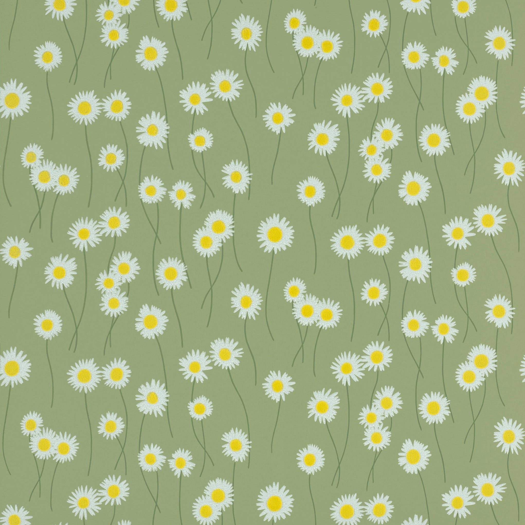 Little Greene behang Moon Daisies Garden