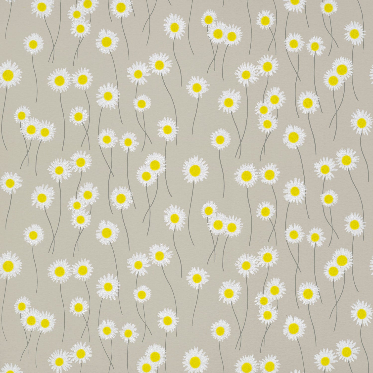 Little Greene behang Moon Daisies Slaked Lime