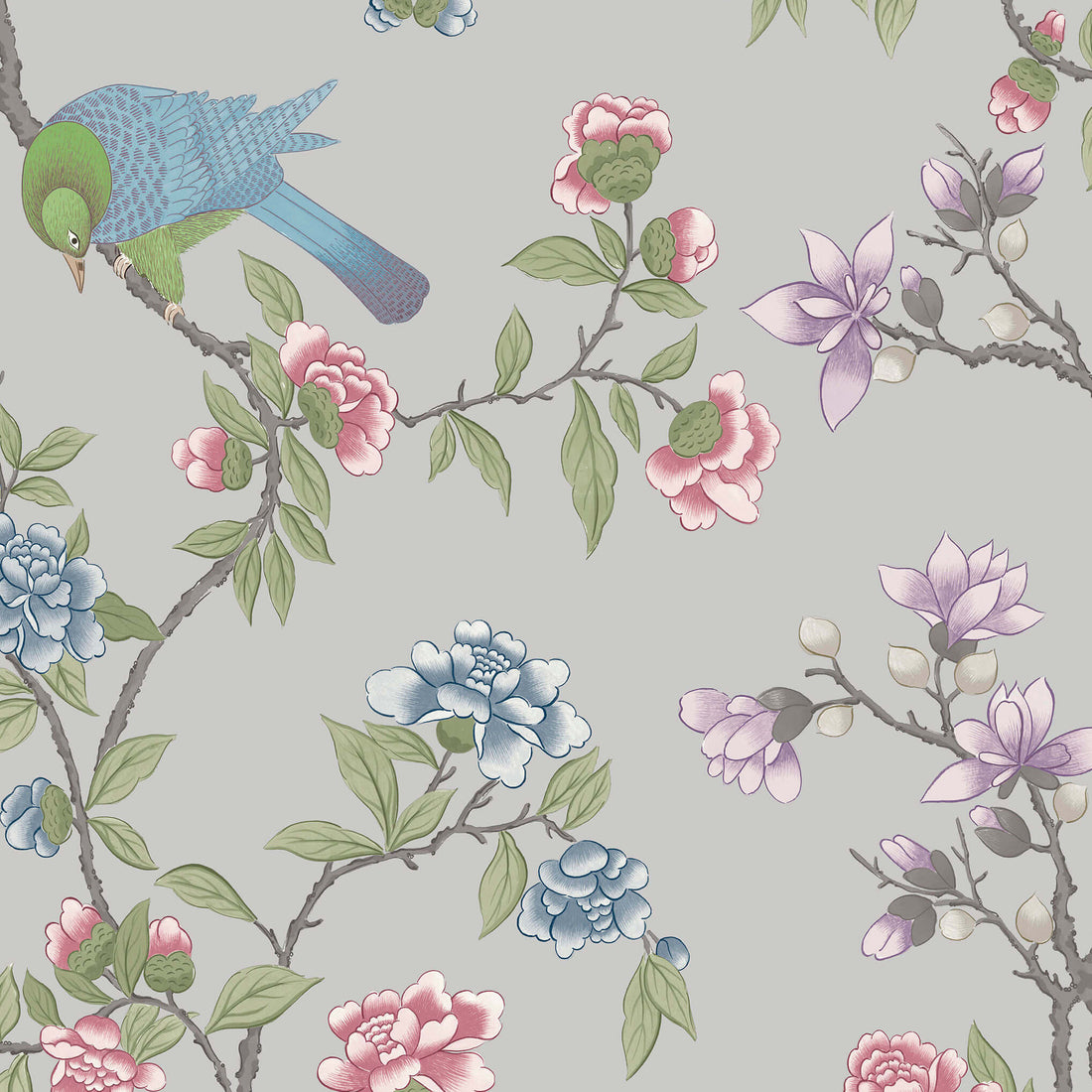 Little Greene Behang Aderyn - French Grey