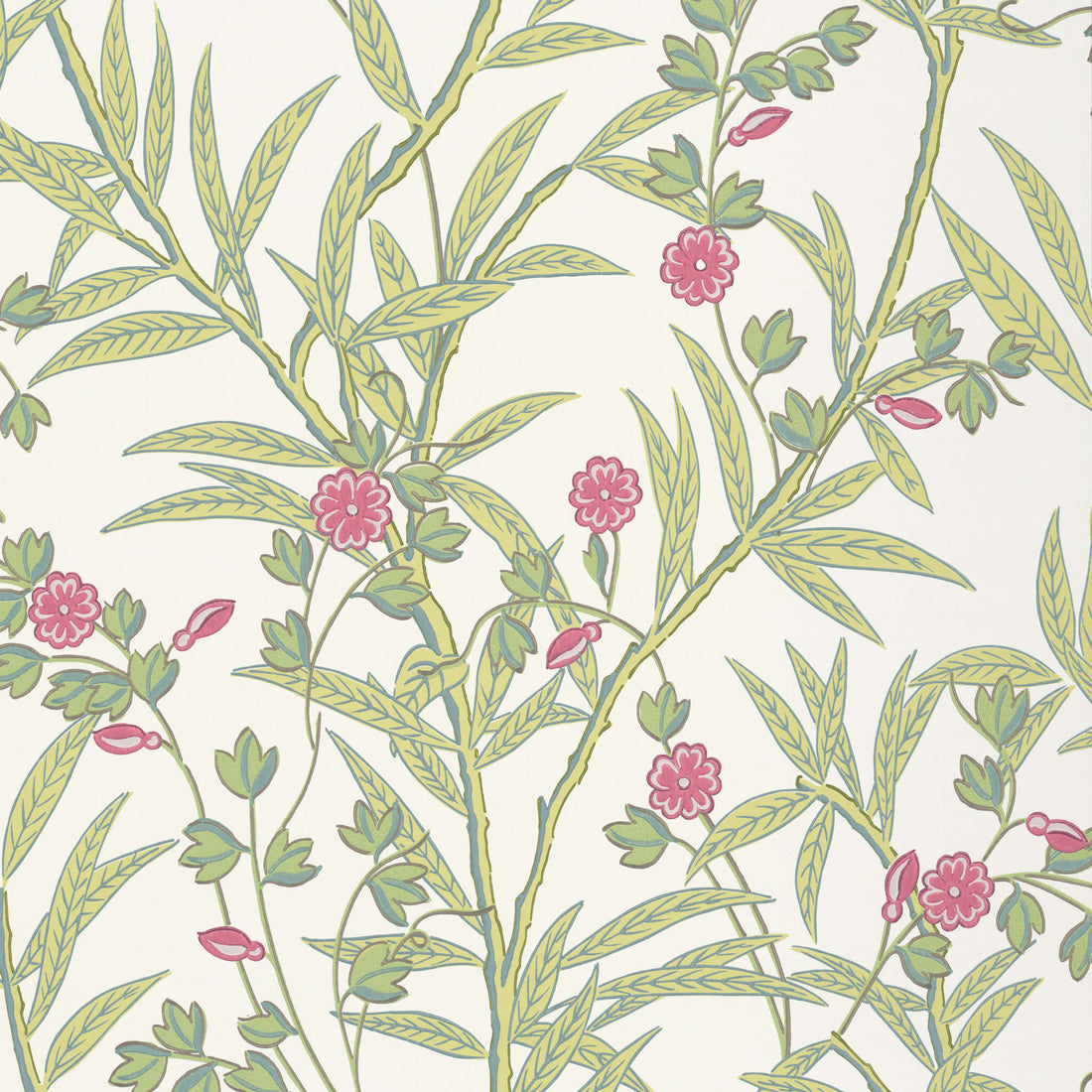 Little Greene Behang Bamboo Floral - Mischief