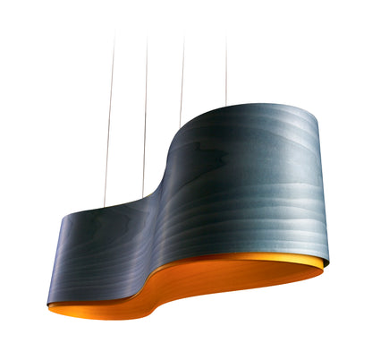 LZF New wave hanglamp
 blauw geel 