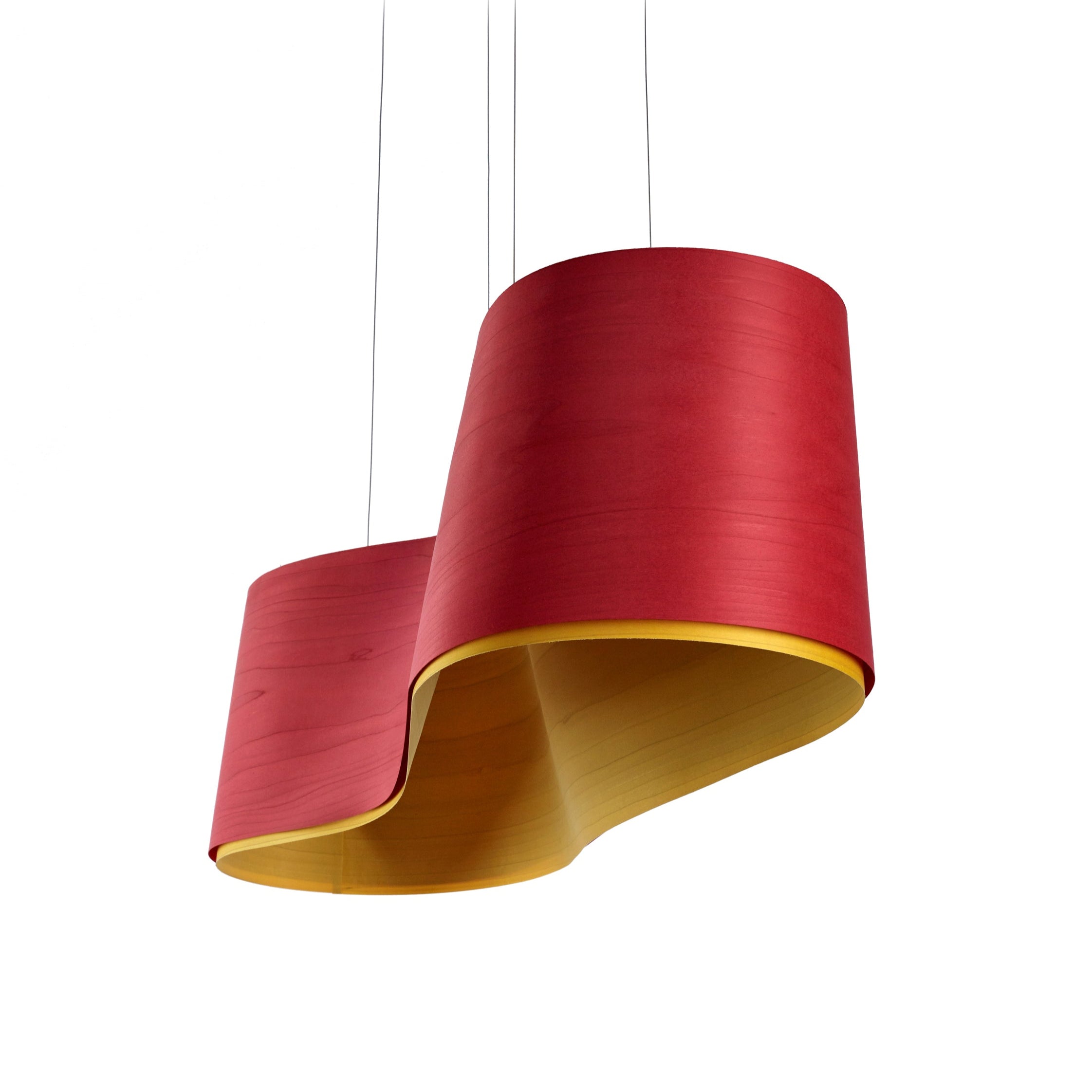 LZF New wave hanglamp red yellow 