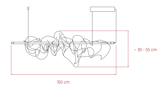 LZF The Cloud Suspension hanglamp maat