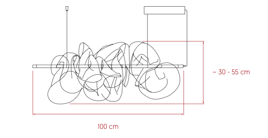 LZF The Cloud Suspension hanglamp size short