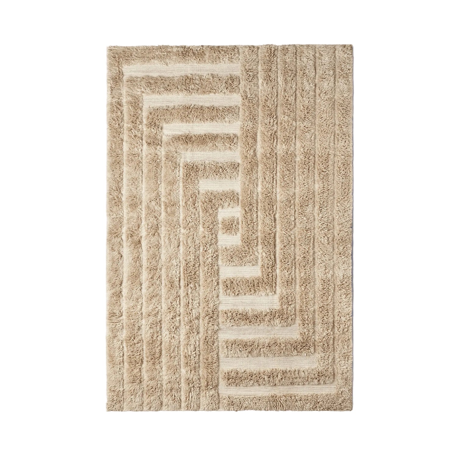 Dusty Deco Labyrinth rug beige