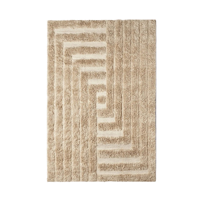 Dusty Deco Labyrinth rug beige