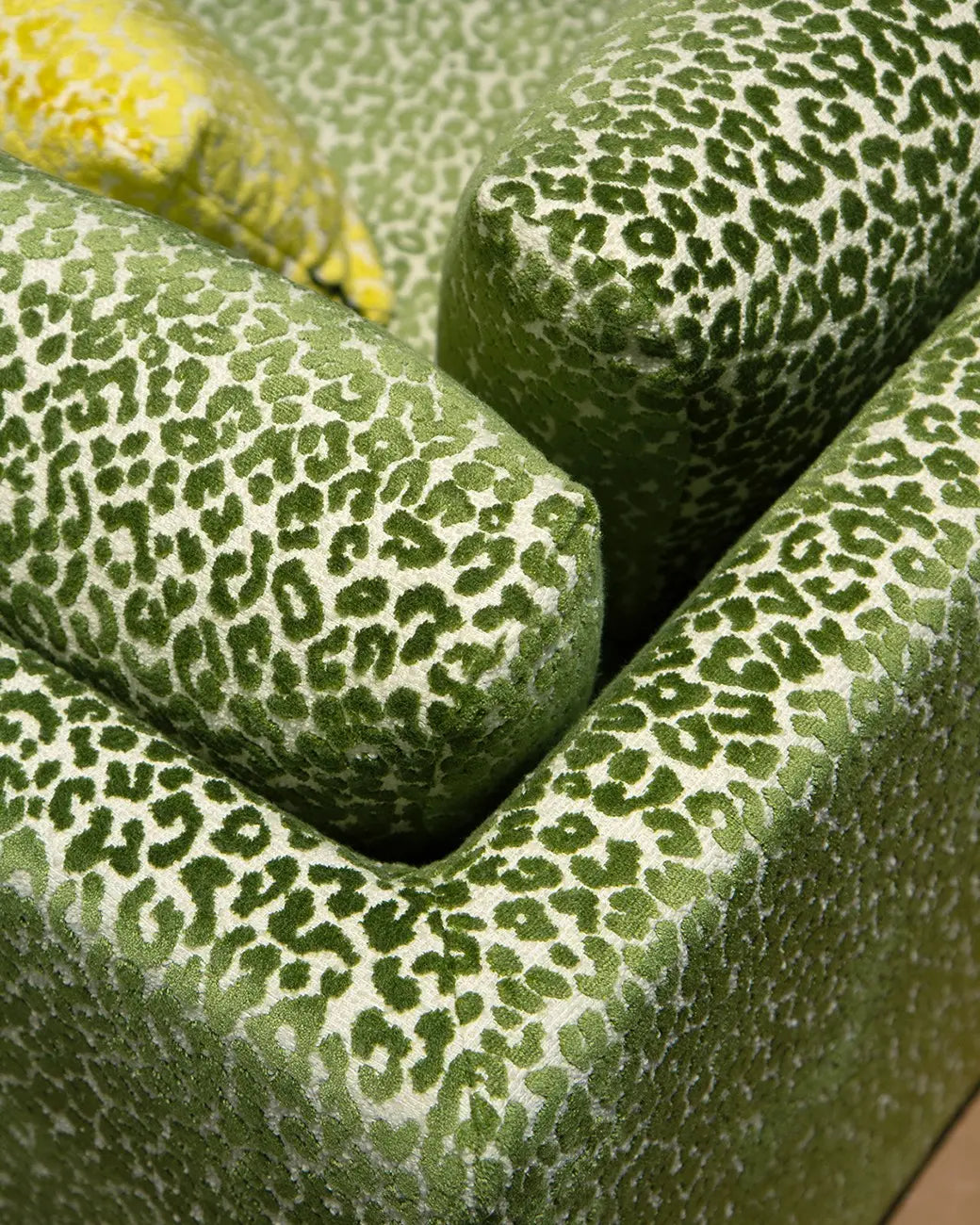 Lauritzon stof Kitty green stoffering bank en kussens