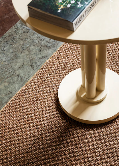 Layered Basket Weave Sisal rug Brown sfeerbeeld 