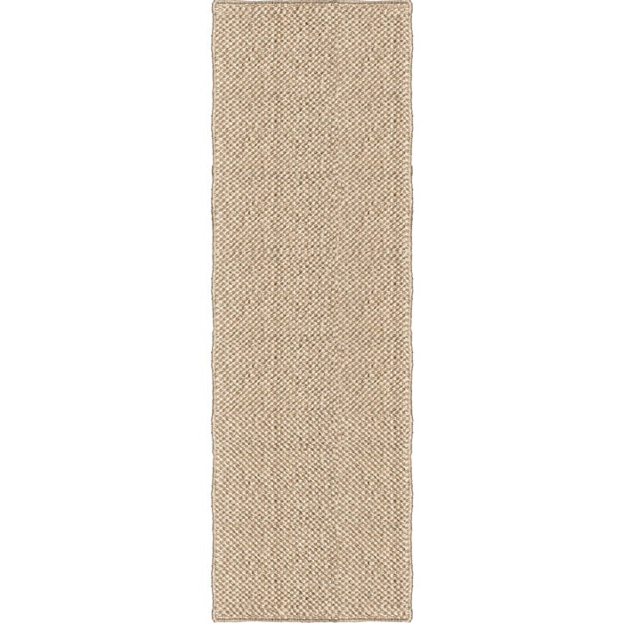 Layered runner Basket Weave Sisal Natural 