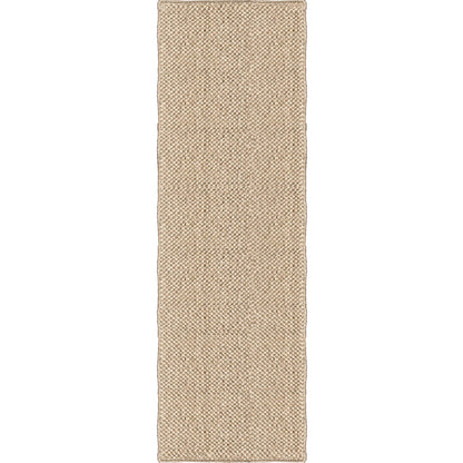 Layered runner Basket Weave Sisal Natural 