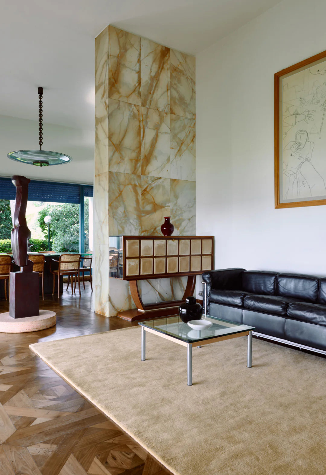 Layered Classic Solid Wool vloerkleed - Soft Yellow sfeerafbeelding