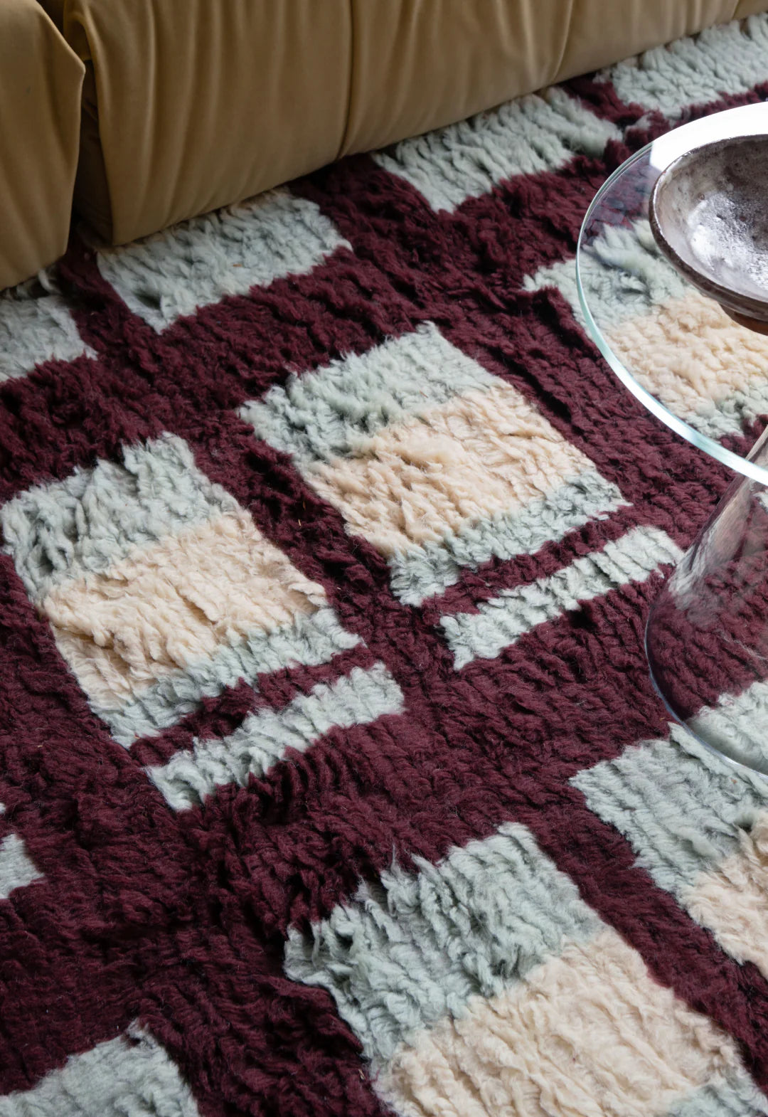 Layered Evelina Kroon Rya Wool vloerkleed Arbor material 