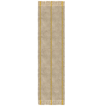 Layered Massproductions Cord Wool Runner Yellow Oatmeal