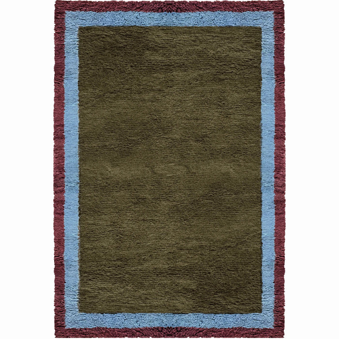 Layered Shaggy Edge wollen vloerkleed Eden