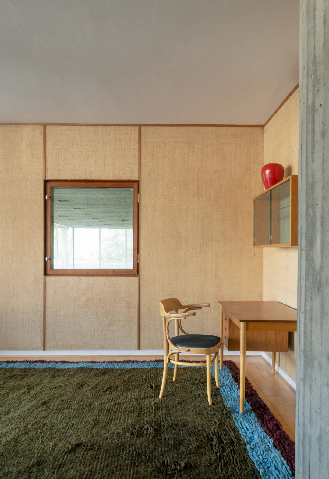 Layered Shaggy Edge Wool vloerkleed Eden sfeerafbeelding