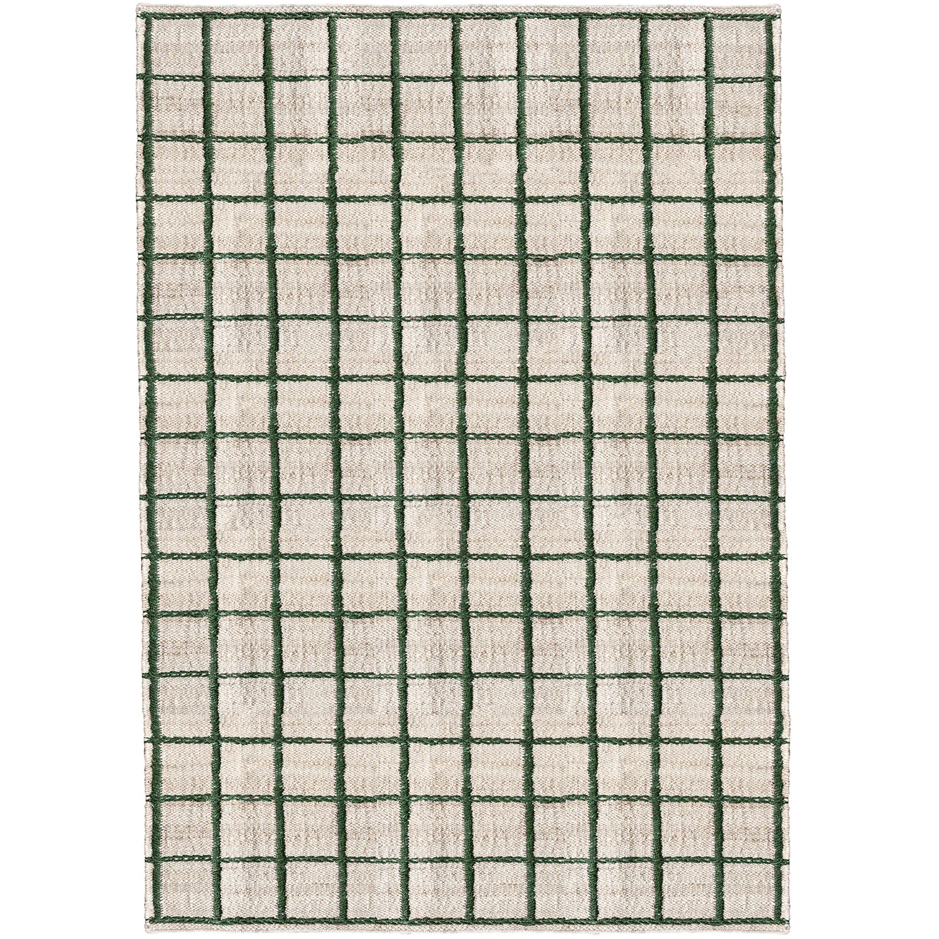 Layered Strata jute vloerkleed groen 