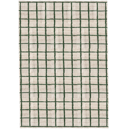 Layered Strata jute vloerkleed groen 