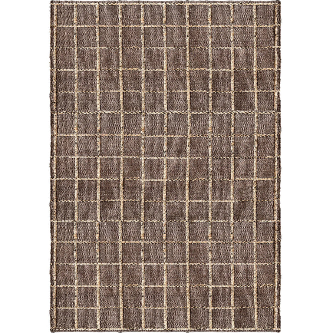 Layered Strata Jute rug Brown 