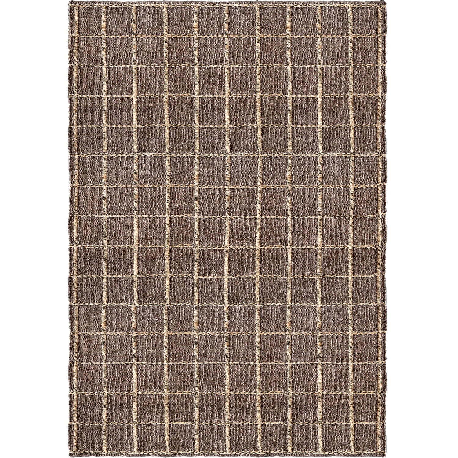 Layered Strata Jute rug Brown 