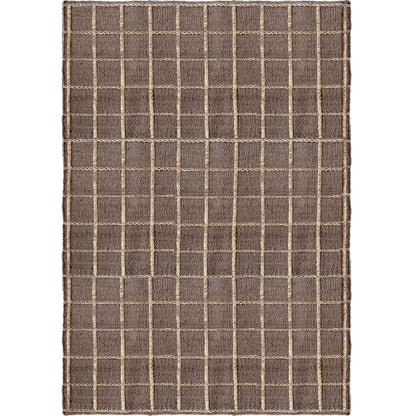 Layered Strata Jute rug Brown 