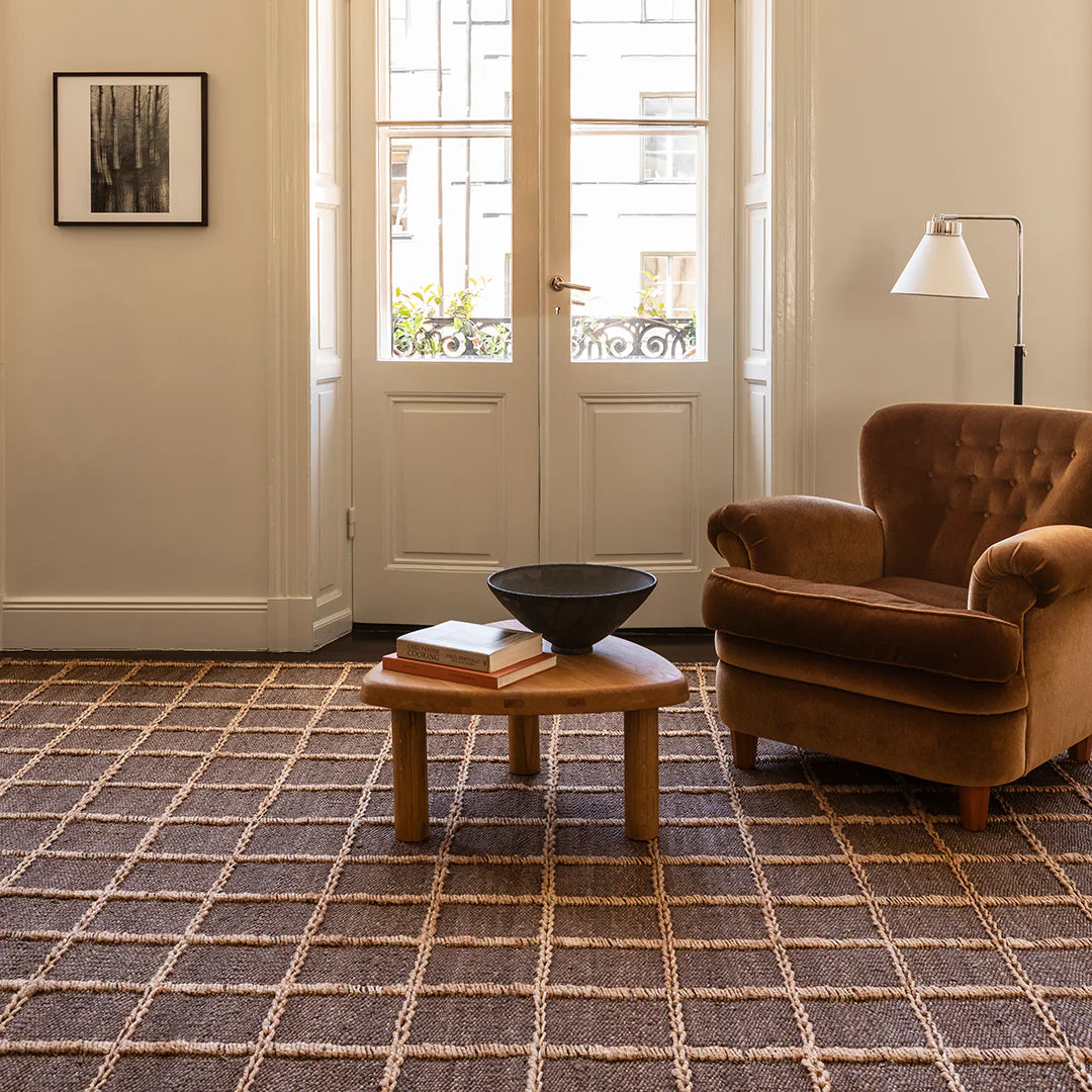 Layered Strata Jute vloerkleed Brown sfeerbeeld 