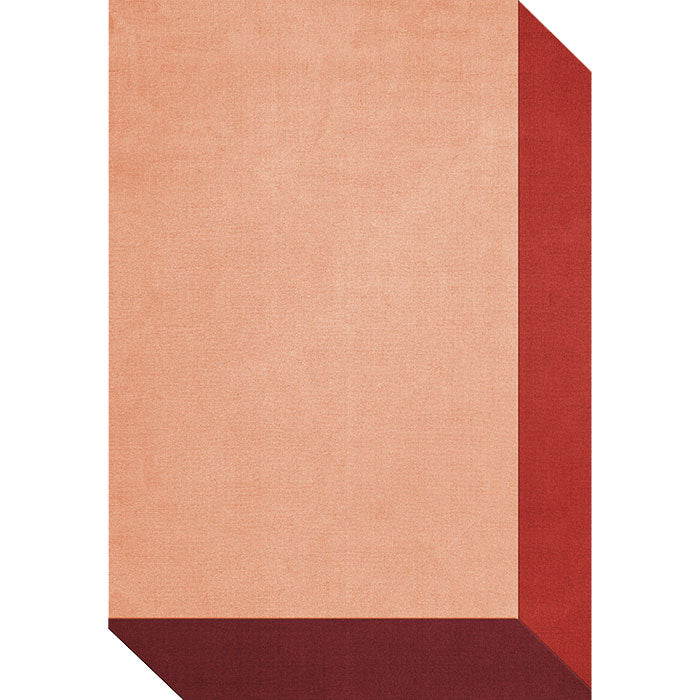 Layered Teklan Box wool vloerkleed Corals