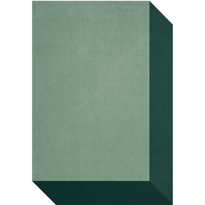 Layered Teklan Box wool vloerkleed Greens 