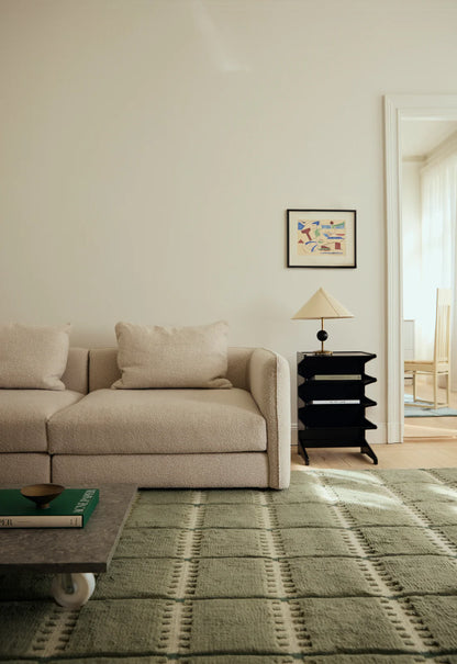 Layered rug wool Lilly Green 