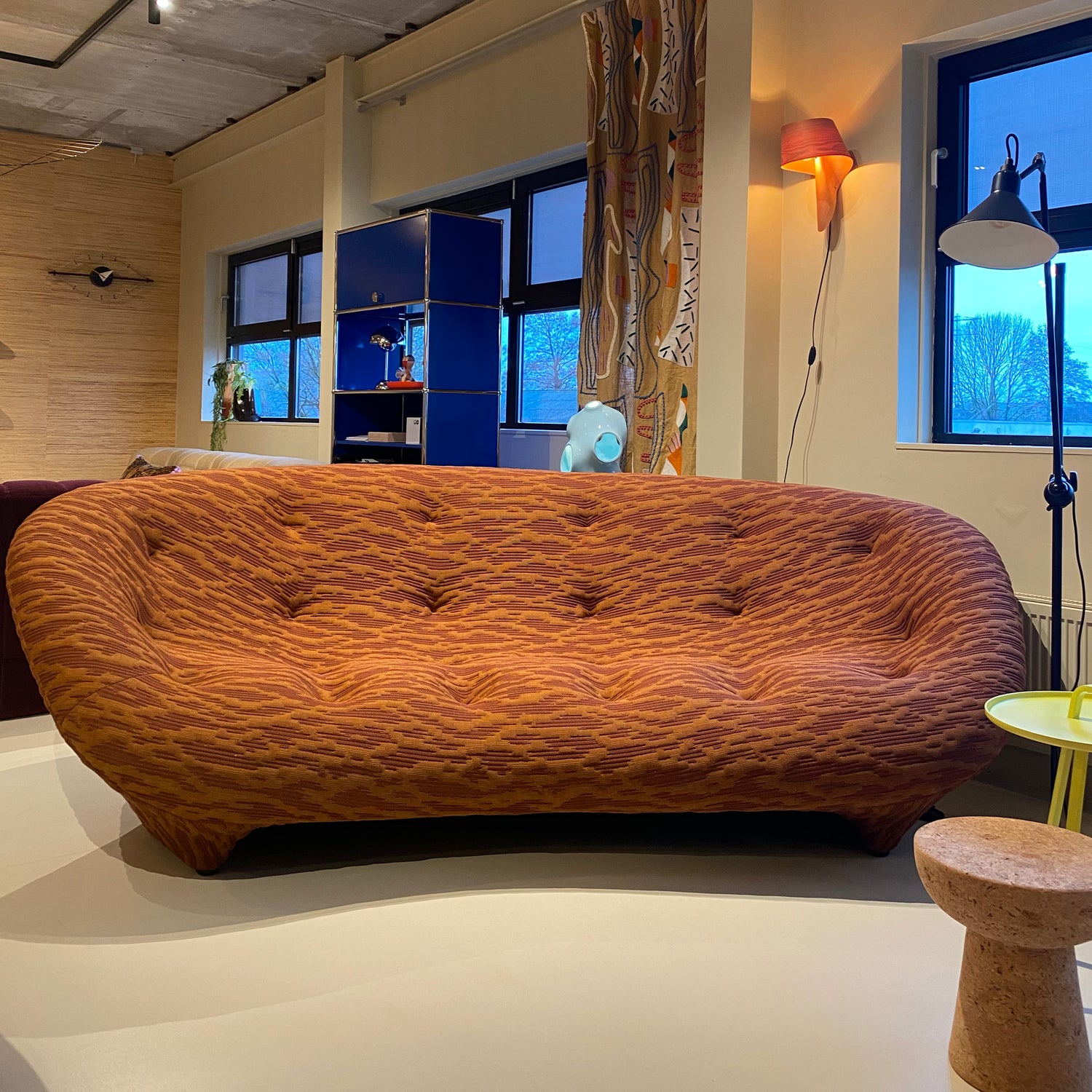 Ligne Roset Ploum Large sofa high back Sea showroommodel