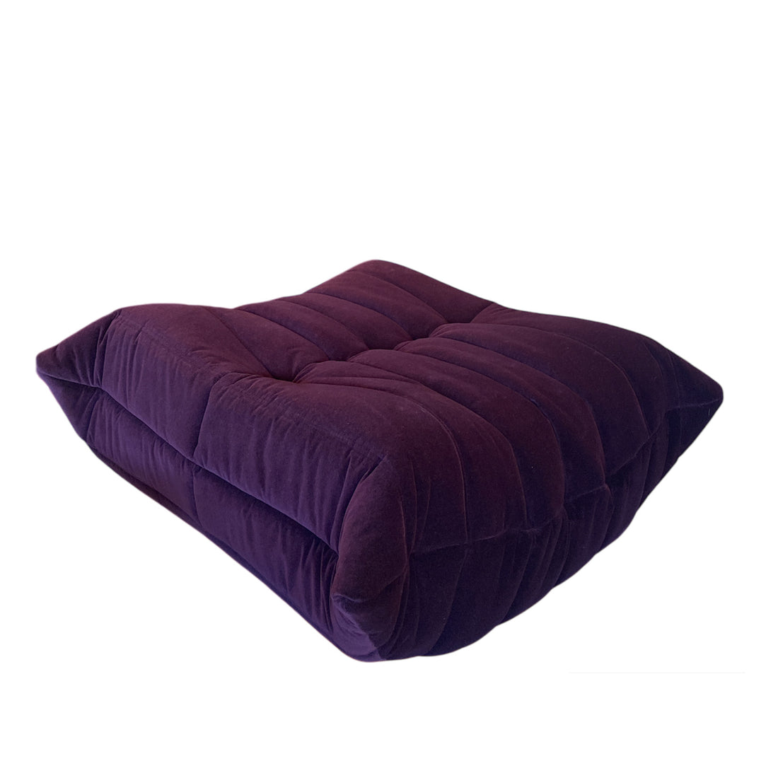 Ligne Roset Togo Pouf Laco Lie de Vin