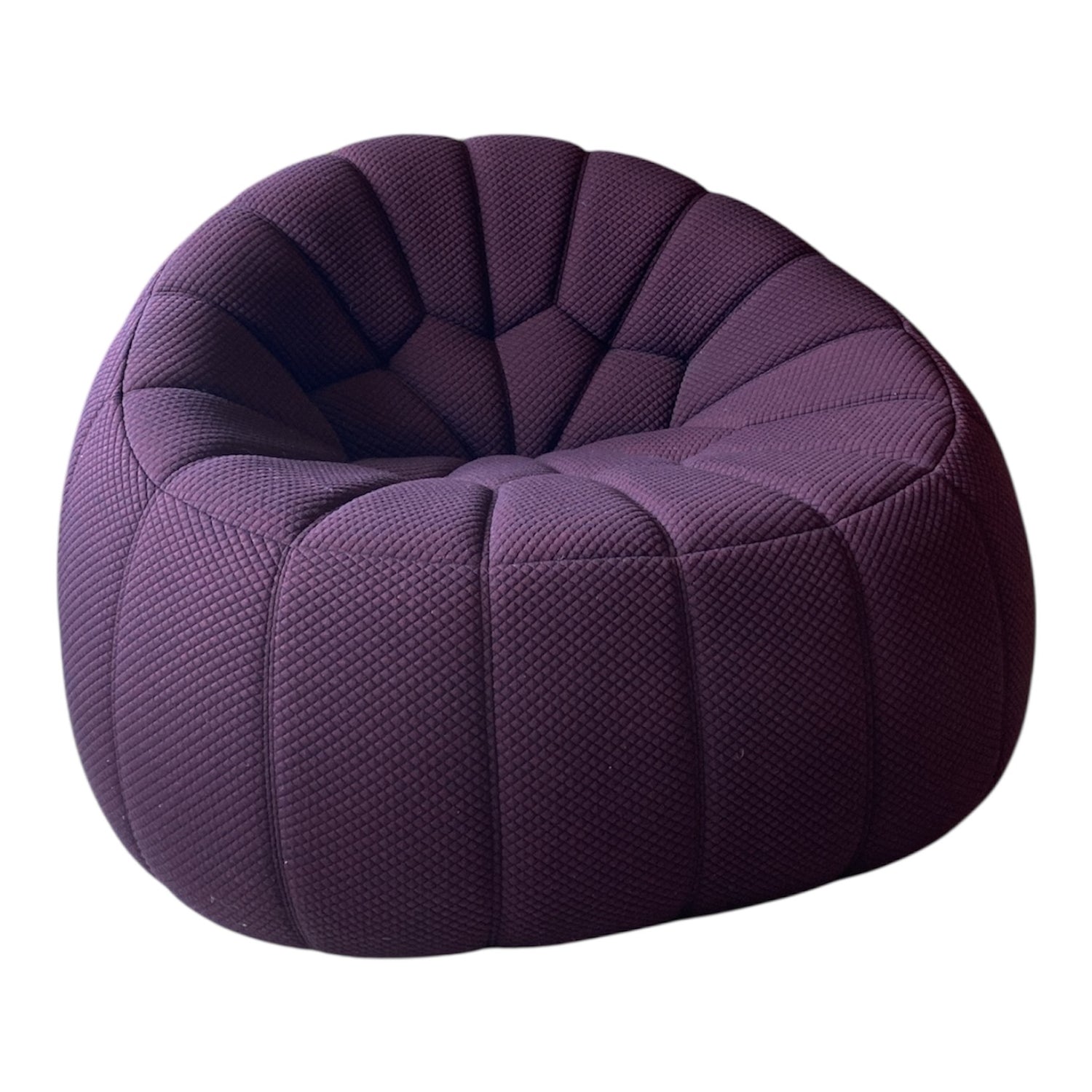Ligne Roset Ottoman armchair Mosaic Prune
