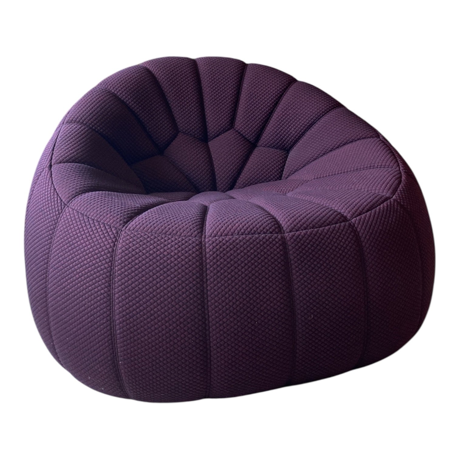 Ligne Roset Ottoman armchair Mosaic Prune