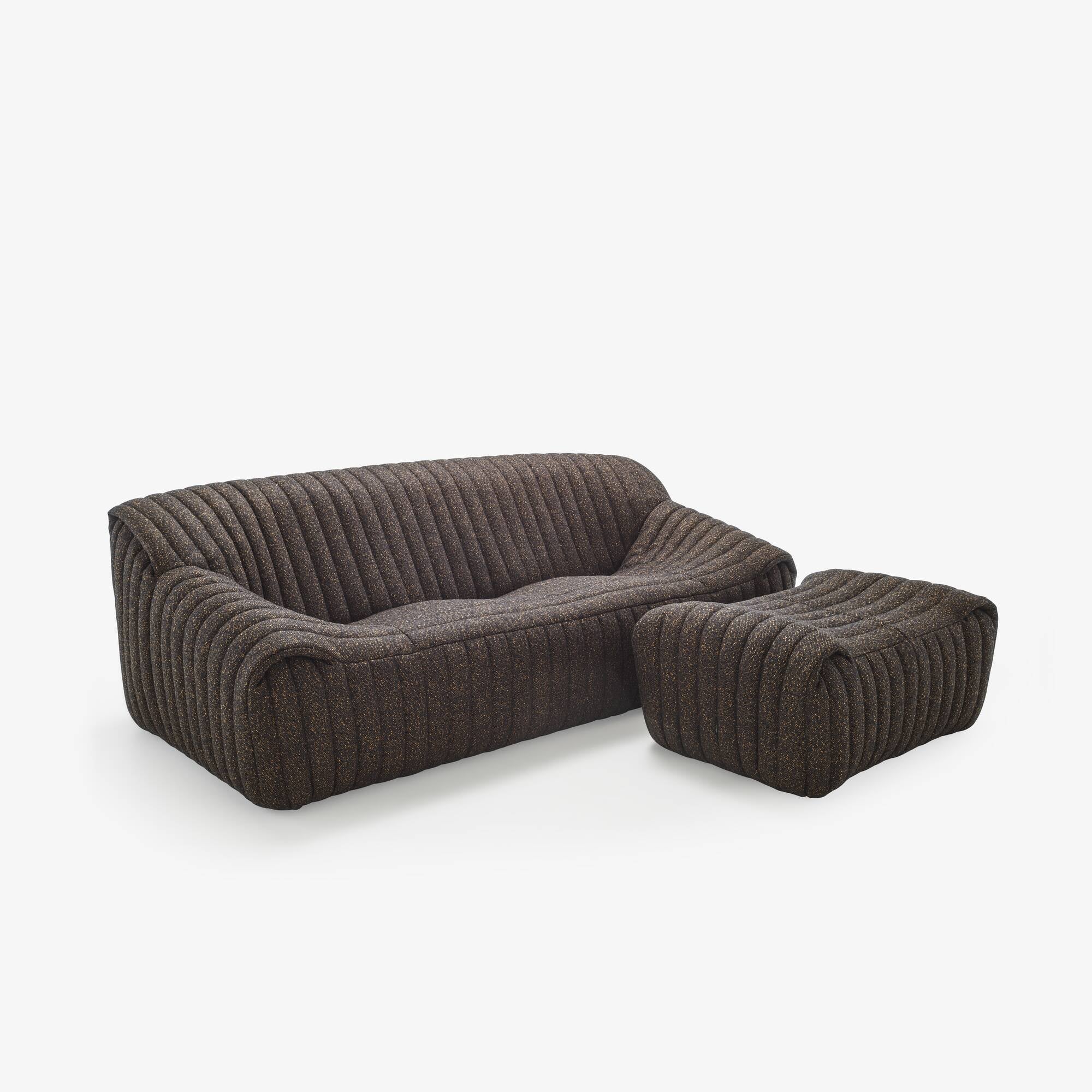Ligne Roset Sandra Grote Canape - 3-zitsbank + poef