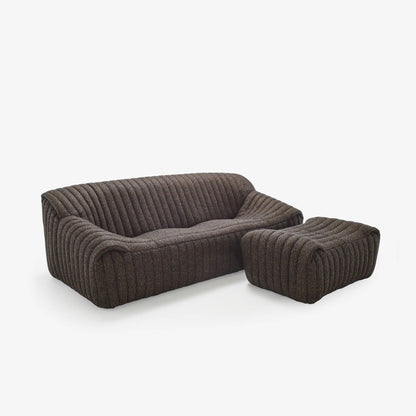 Ligne Roset Sandra Grote Canape - 3-zitsbank + poef