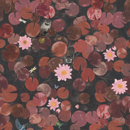Little Greene behang Lily Pads Adventurer