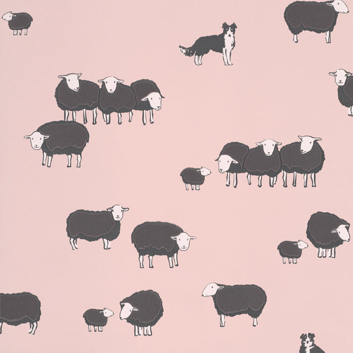 Little Greene Nip en Lassie behang in de kleur Confetti