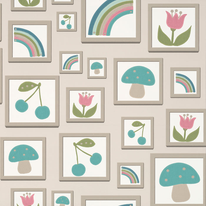 Little Greene behang Balance in de kleur Portland Stone