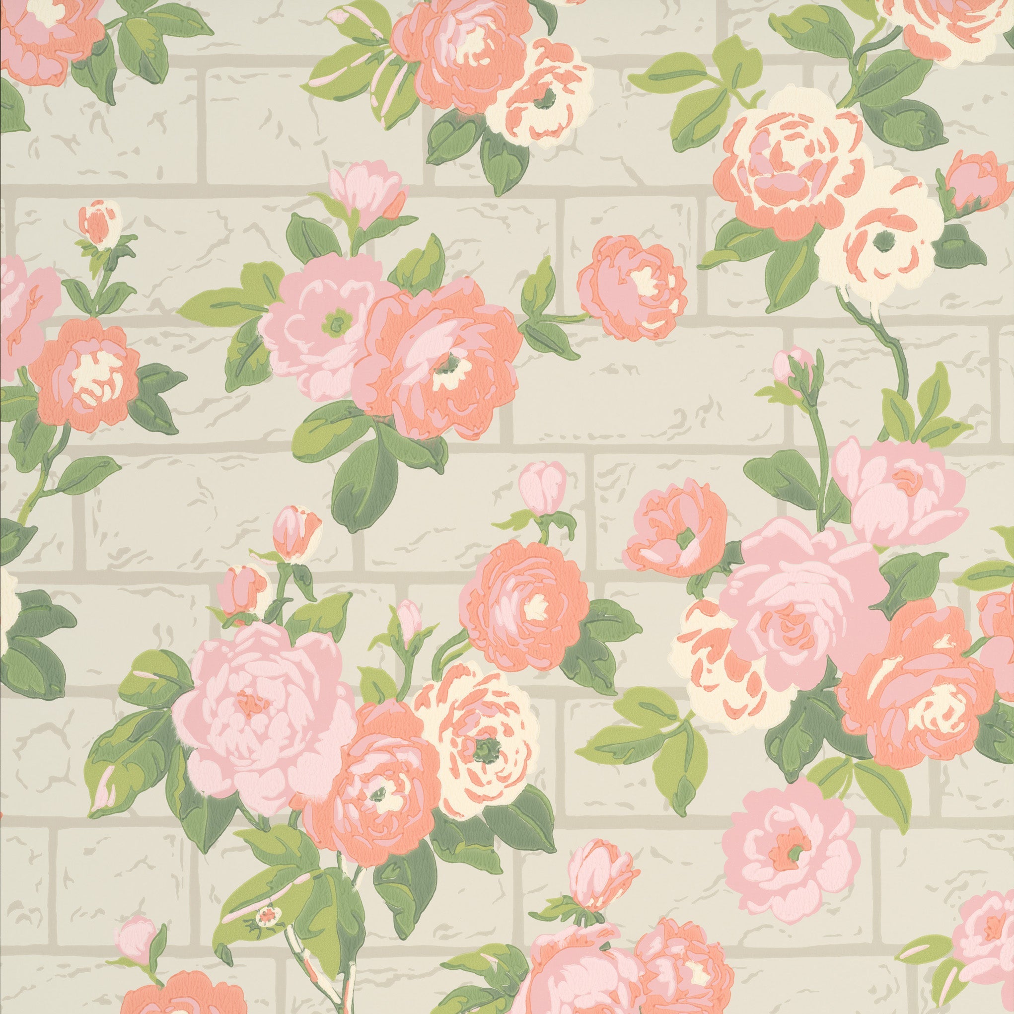 Little Greene Rose Garden - Green Stone
